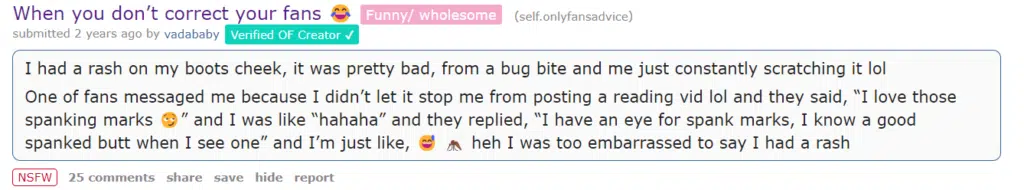 They replied, "I have an eye for spank marks, I know a good spanked butt when I see one." I was too embarrassed to say I had a rash.